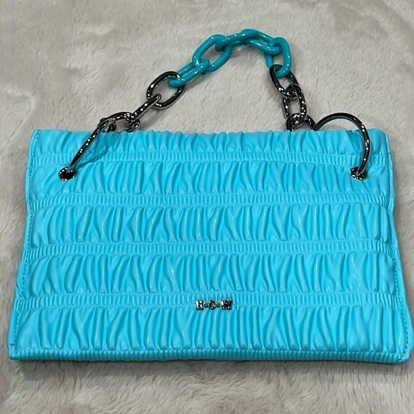 HOUSE OF WANT/HOW Chill Novelty Shirred Clutch bag/purse-NWT - Picture 1 of 6